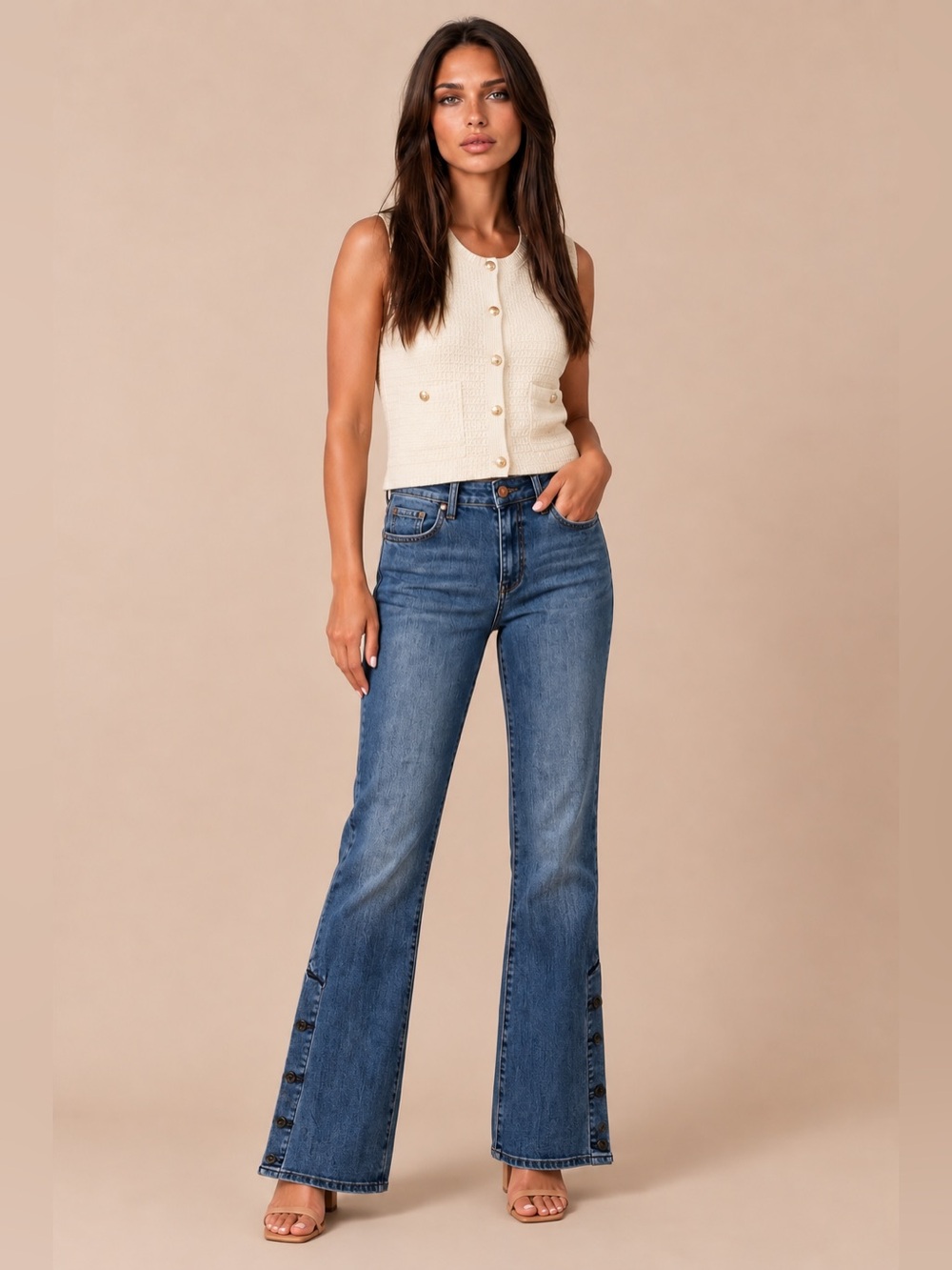 Anthropologie Pilcro Bootcut High Rise Denim Jeans Womens size 27